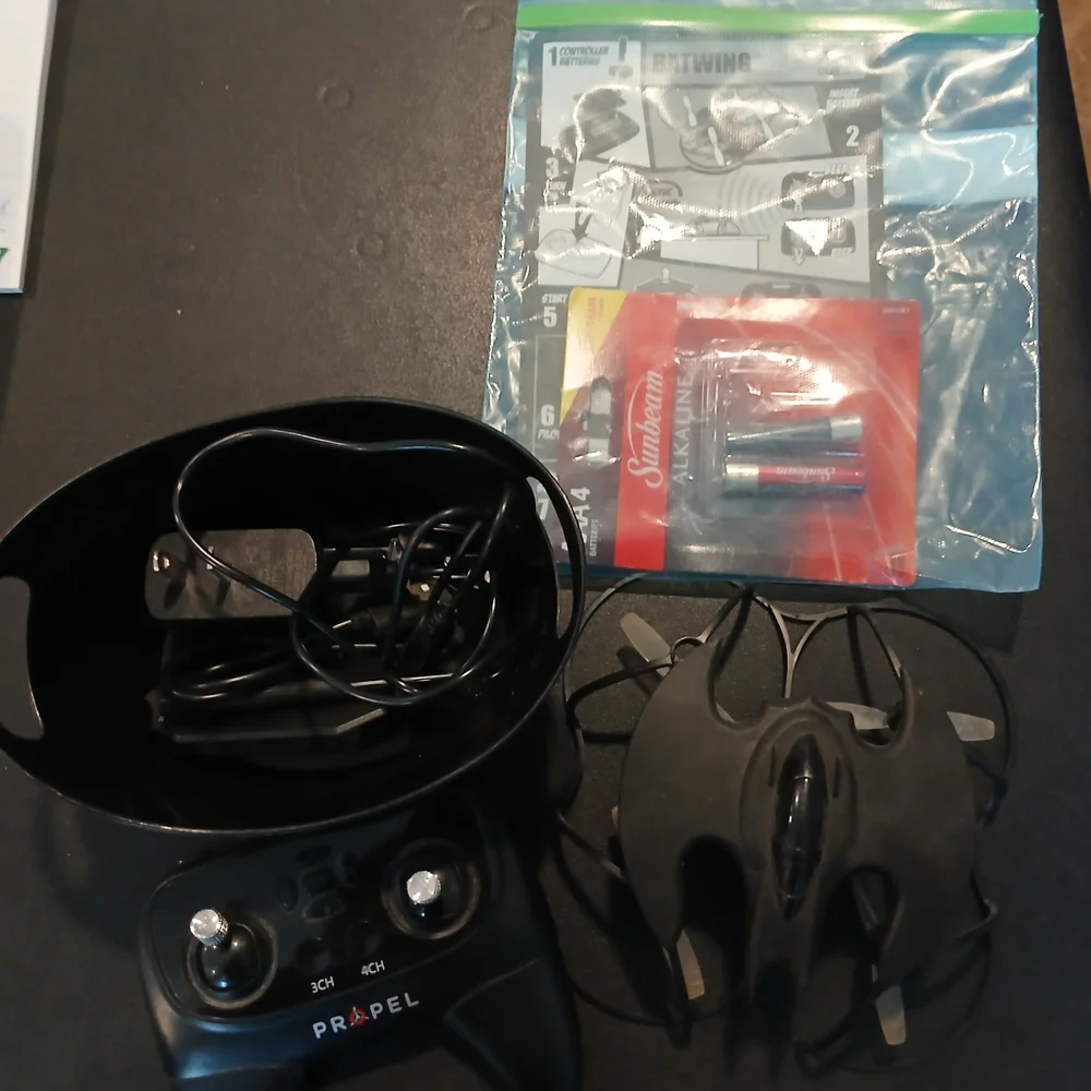Black Batwing Drone with Controller